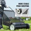 Push Lawn Sweeper, 26-inch Leaf & Grass Collector, Strong Rubber Wheels & Heavy Duty Thickened Steel, Durable to Use with Large Capacity 7 cu. ft.