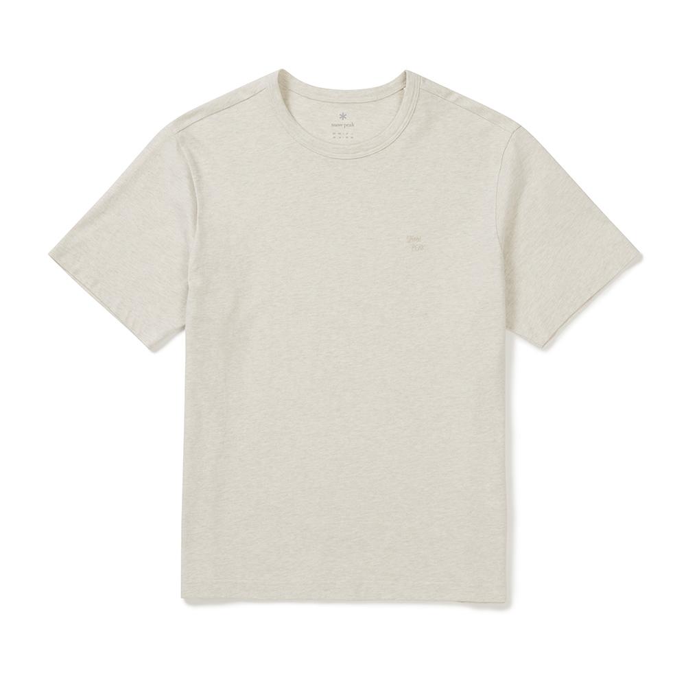 [Snowpeak] Melange Short-Sleeve T-Shirt Oatmeal (S25MUFTS50)