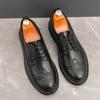 New Luxury Baroque Oxford Shoes Casual Leather Shoes High Quality Slip-on British Lace Up Comfortable Non Slip Men Shoes