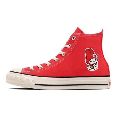 Sanrio X All Star MY MELODY Cute Everyday Wear-resistant and Lightweight High Top Espadrilles Women's Red