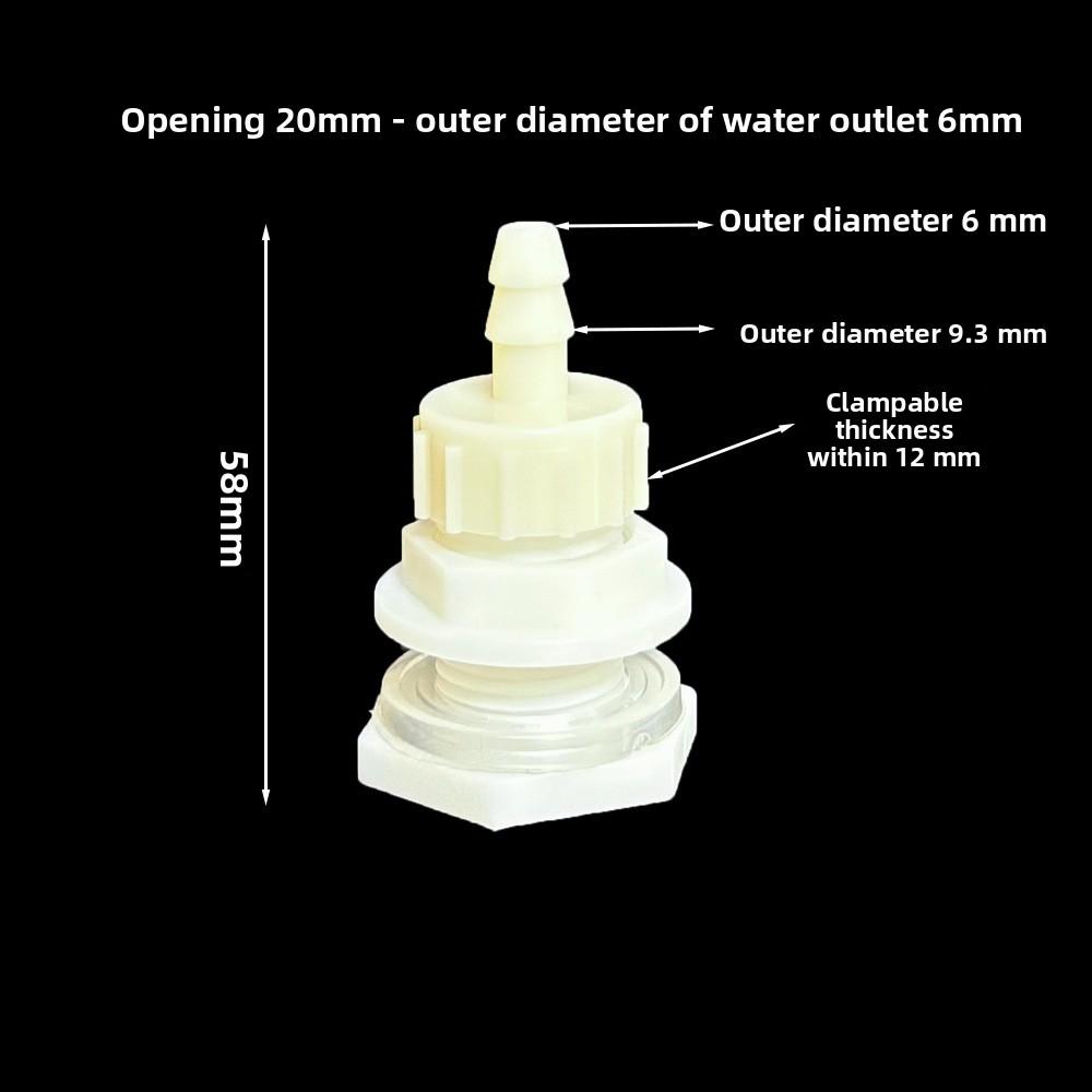 1 Set ABS 1/2 Inch To 6.4~20mm Elbow Water Tank Connector Aquarium Garden Irrigation Hose Joint Water Pipe 90 Degree Adapter