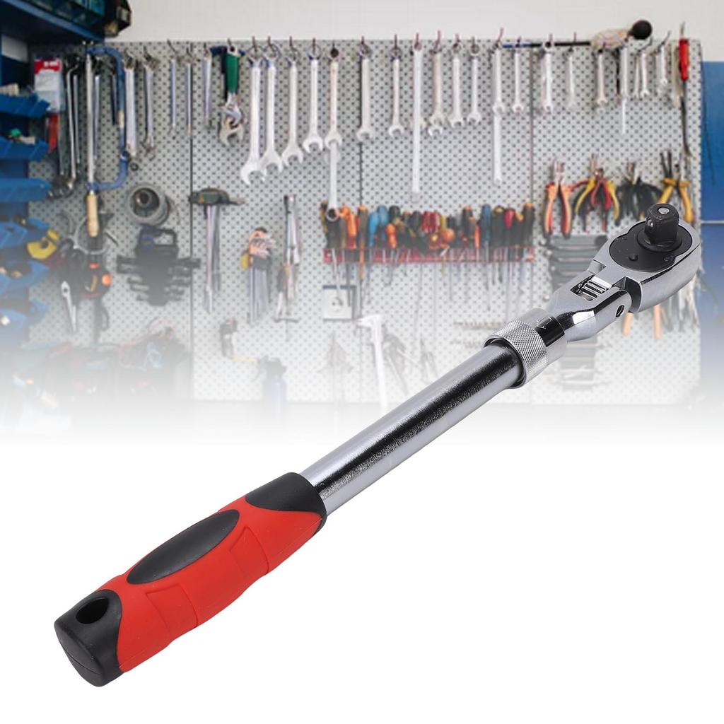 1Celsius2 Inch Drive Ratchet Wrench Head Extendable Ratchet Handle Quick Release Ratchet Wrench for Repair