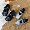 Spring 2026 Kids' French-Style Round Toe Leather Shoes