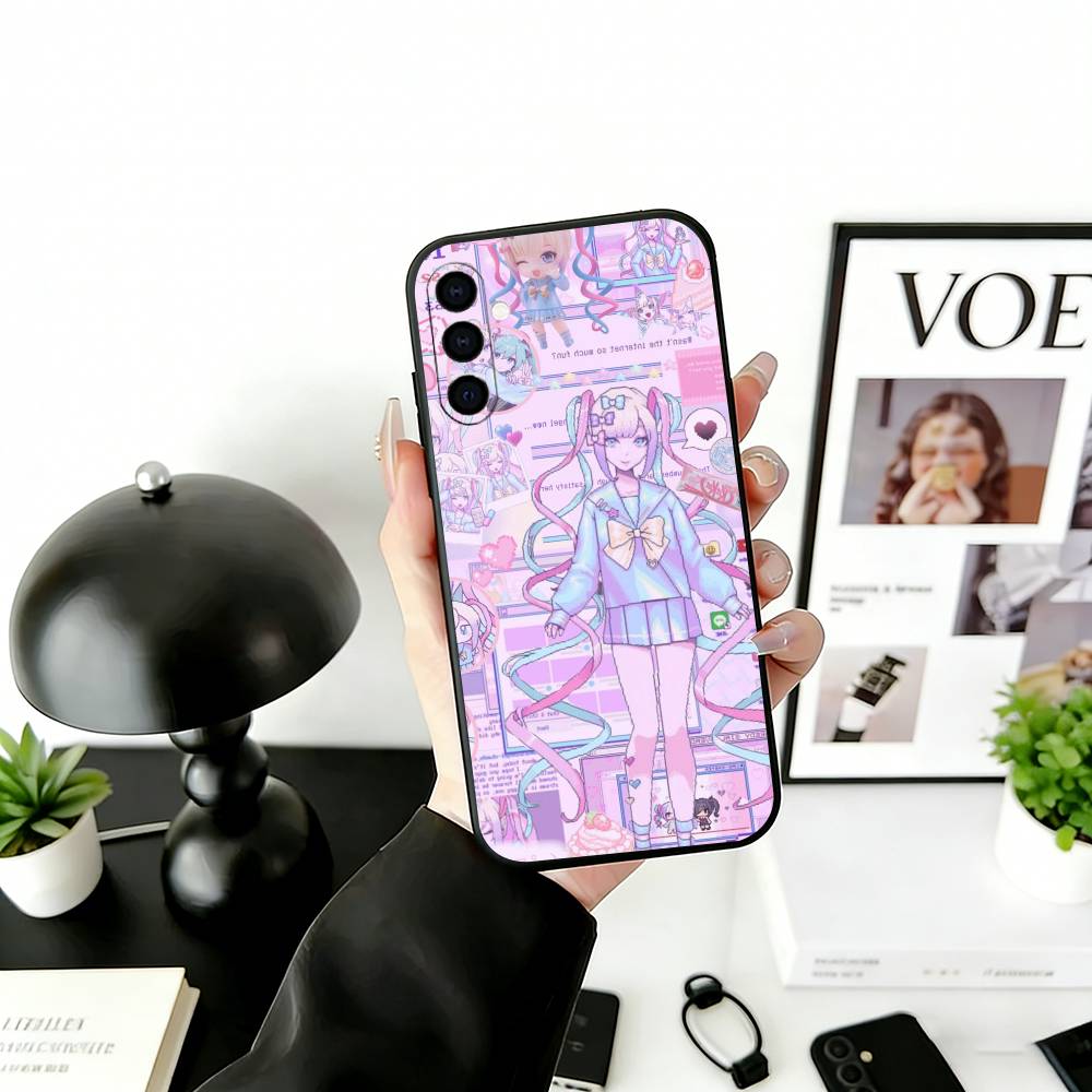 k-KAngel Phone Case For Samsung Galaxy A73,A72,A71,A70,A53,A52,A51,Others Soft Black Cover
