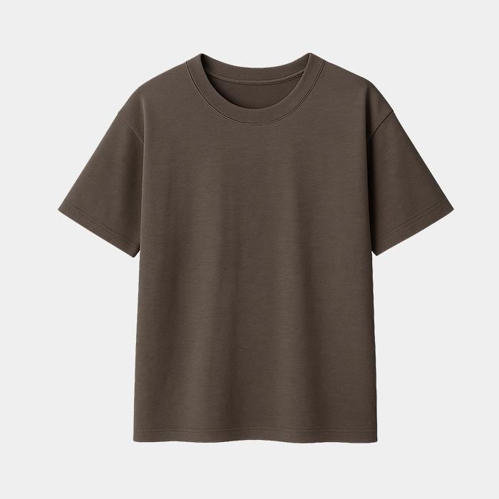 Jikeulib Essential Cotton Crew Neck Loose Fit T-Shirt 20 Colors (D Type)