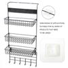 Waterproof Strong Adhesive Hook Shelf Sticker for Bathroom Kitchen Wall Shelf Rack Sticking  Screw  Hanger