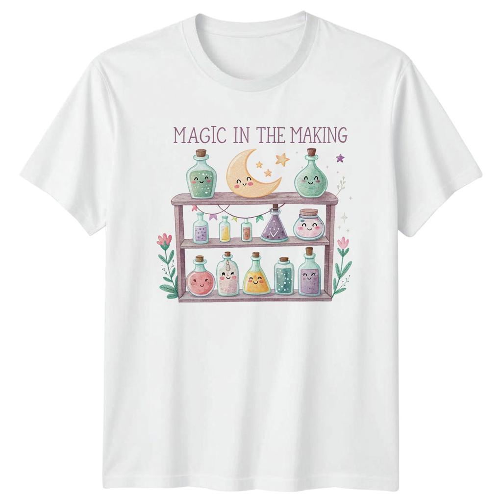 Magic In The Making Unisexs TShirt Kawaii Witchcraft Potions Halloween Gift
