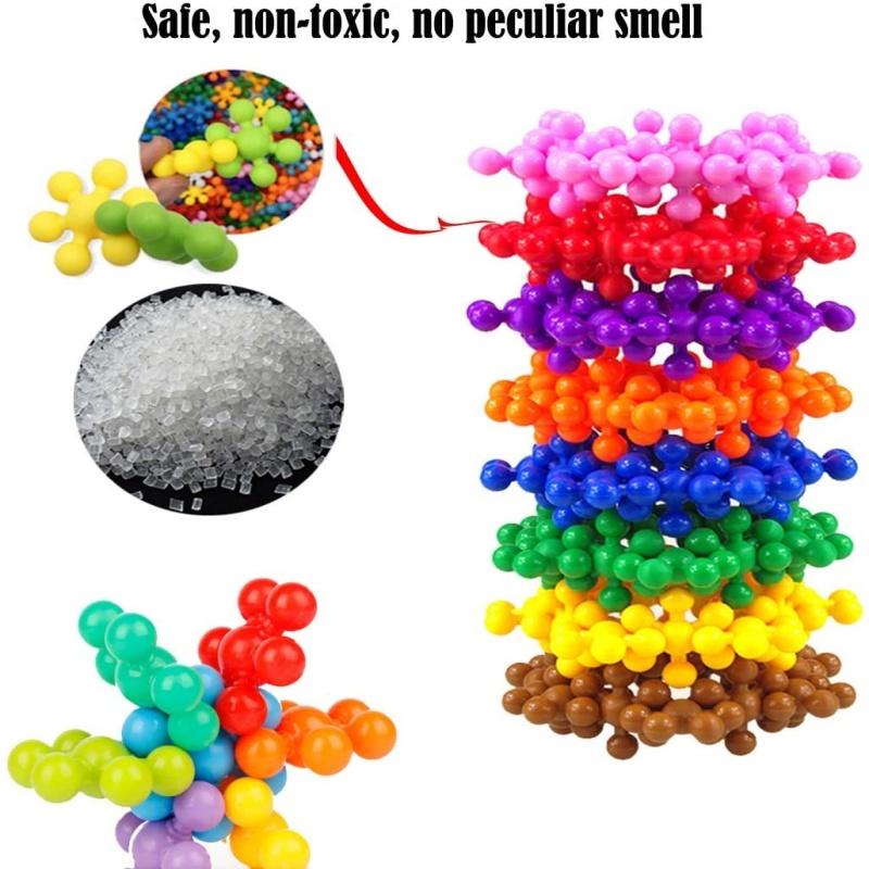 48Pcs Plum Blossom Building Blocks 3D Bricks Toys Baby Snowflake Building Blocks Toys Diy Educational Blocking Toys Gifts