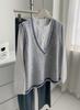 Korean Style V-Neck Wool Knit Vest for Women - Loose Fit, Age-Reducing, Perfect for Spring & Autumn Layering
