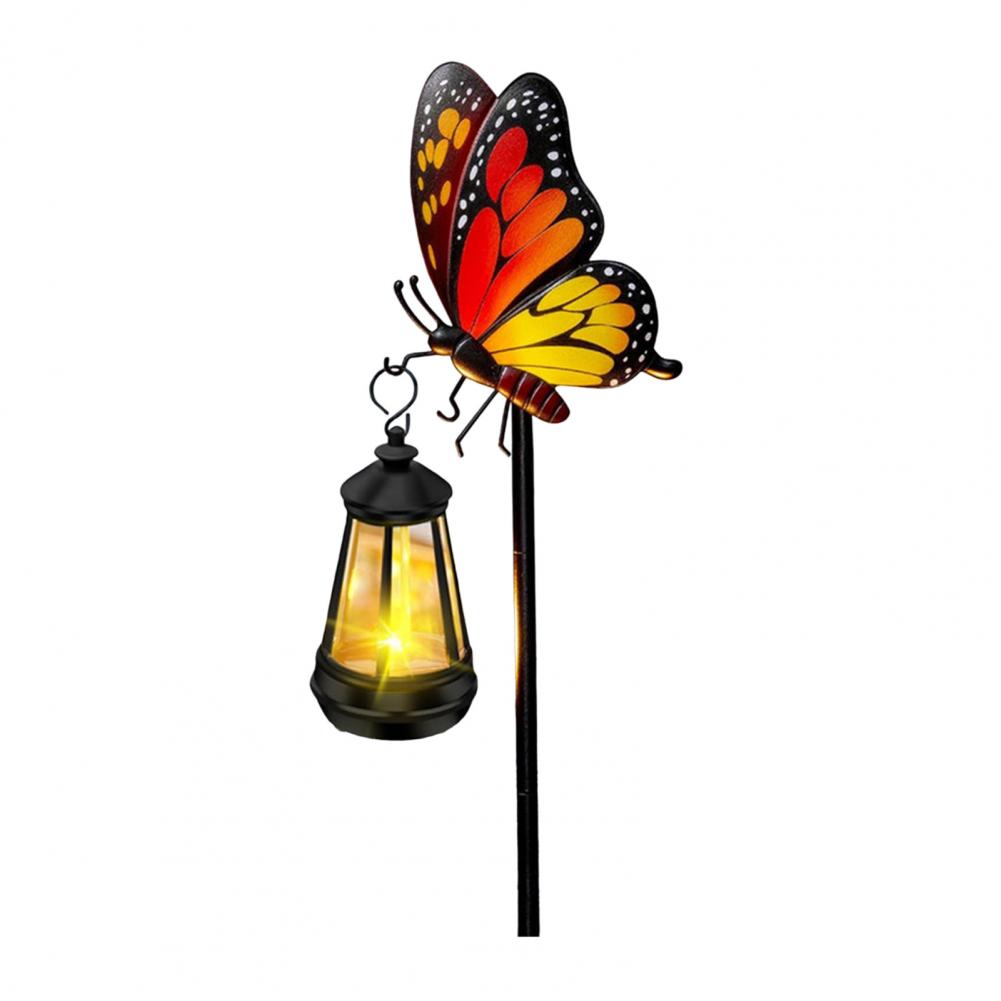 Solar Garden Stake Light Butterfly Solar Garden Light Waterproof Butterfly Solar Pathway Lights with Metal for Yard for Women