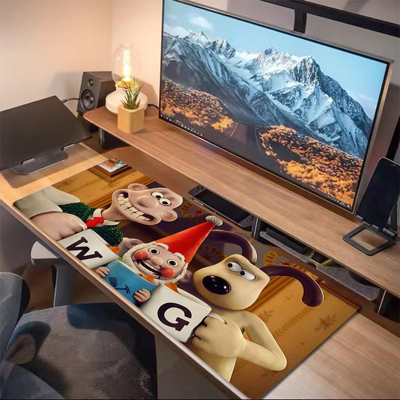Wallace and Gromit2 Print Cushion Non-slip Laptop Tablet Big Mousepad XXL Mat Mini PC Playmat With Lock edge
