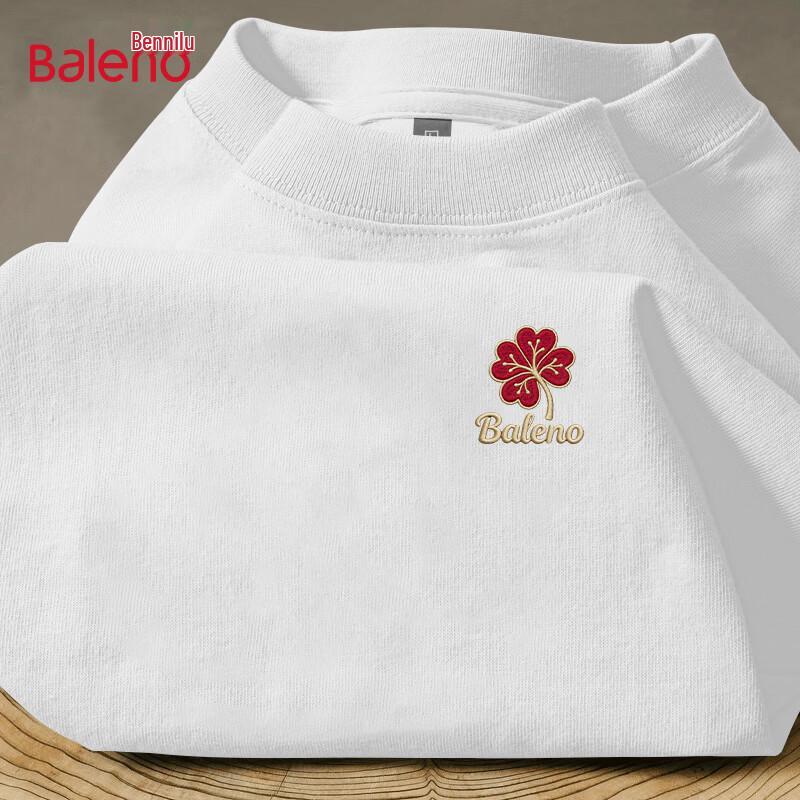 Baleno Unisex Clover Print Cotton T-Shirt 4XL