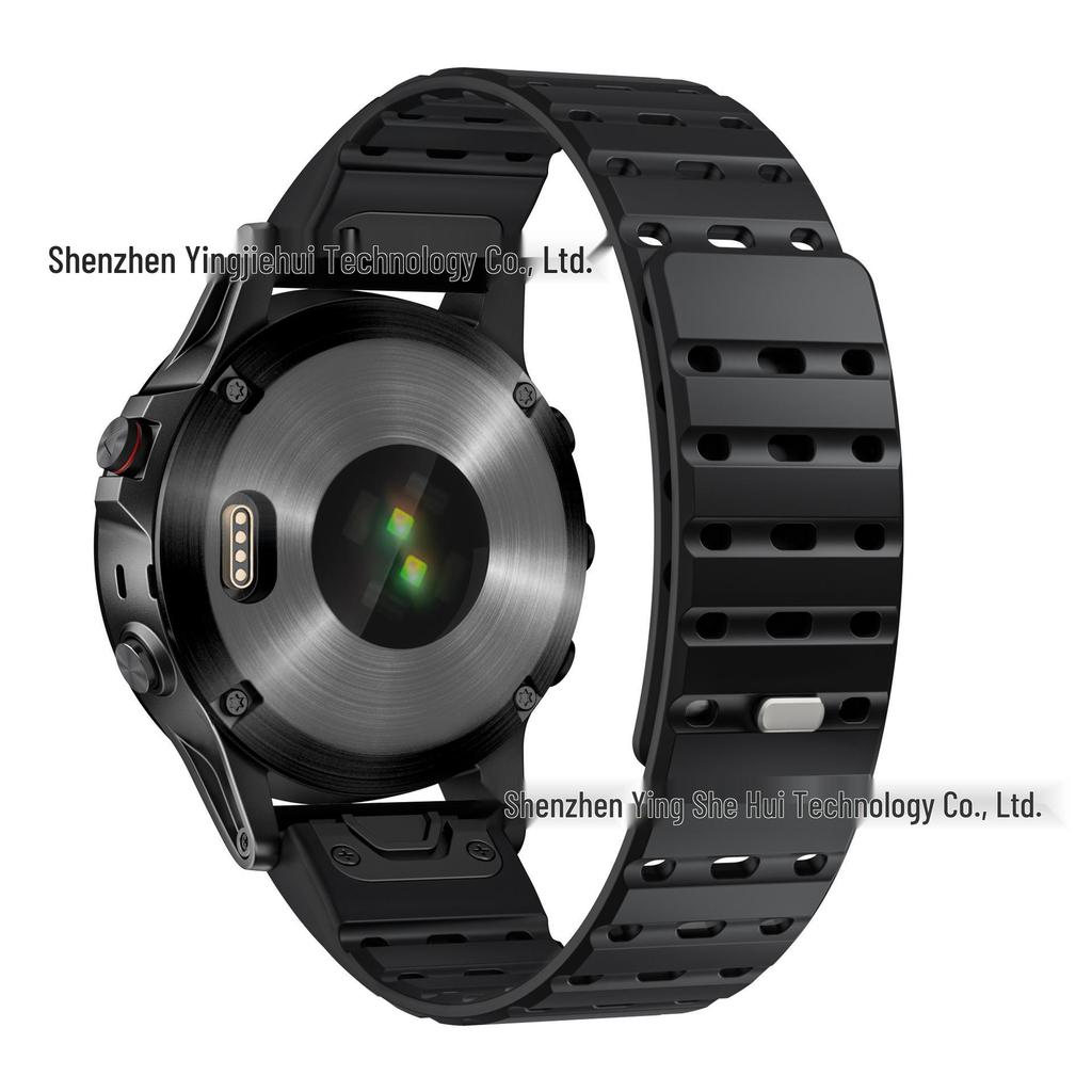 Garmin Compatible 22MM Magnetic Silicone Sport Watch Strap - Quick Release, Breathable Band