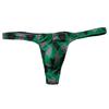 Pánská tanga Károvaný potisk Sexy každodenní nošení Pánské elastické pas G-string kalhotky
