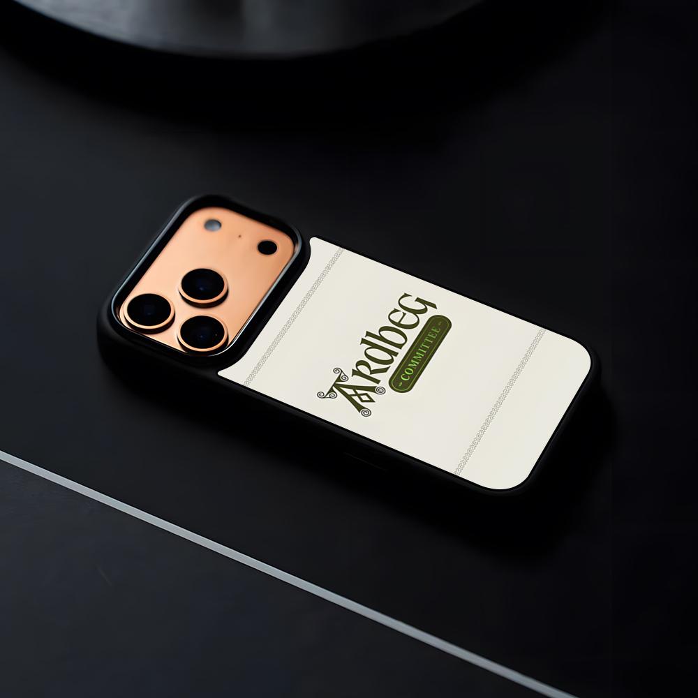 

A-Ardbeg Logo Fashion Phone Case For IPhone 17 16 15 14 13 12 Pro Max Plus Black Frame Hard Shell iPhone 15 Pro Max