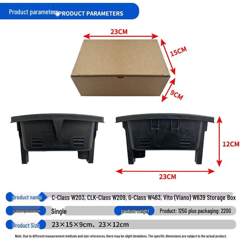 Třída C W203 & Vito W639 Úložný box přední konzole A2036830291