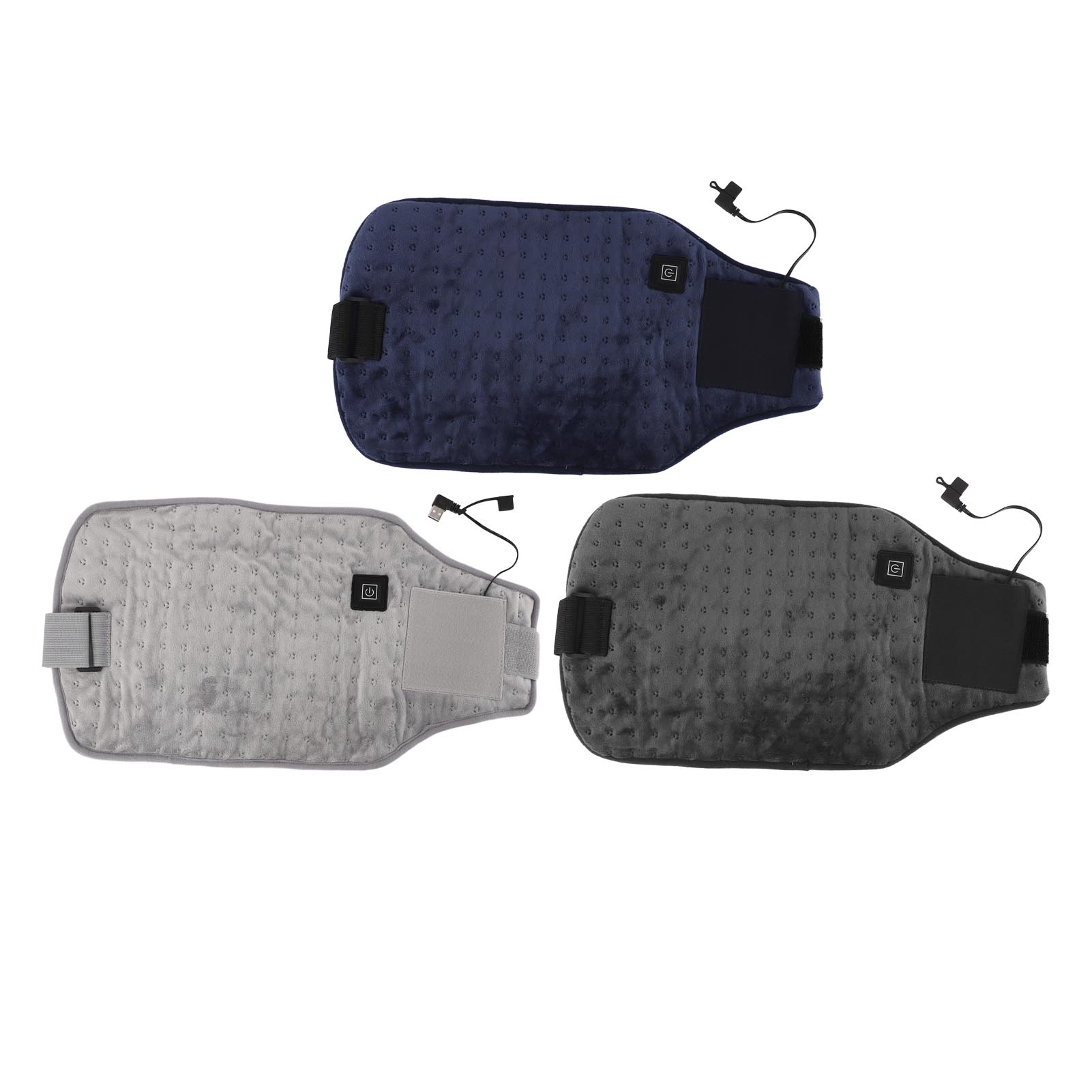 

Heating Waist Wrap Fast Heating Breathable Skin Friendly USB Heated Waist Wrap Adjustable Temperature Warm Foldable for light gray