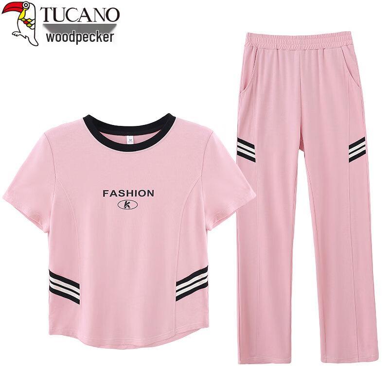 Woodpecker Women's Summer Short Sleeve Sportswear Set