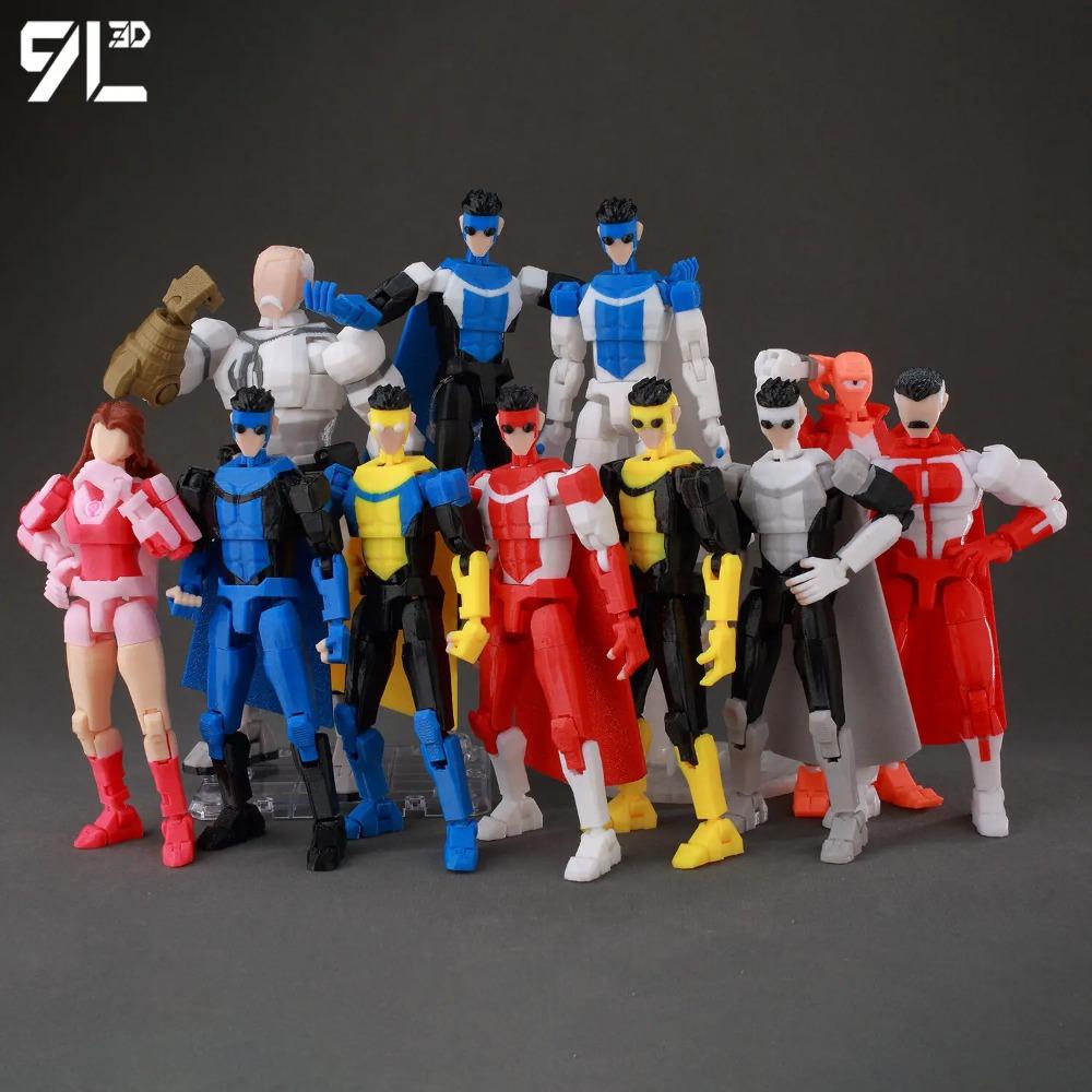 9L3 Vytištěno na 3D Tisk Neporazitelný Chlapec Lucky13 Dummy13 Dobýt LEX Allen Superhrdinové Anime Hračky Akční Figurky Model Manekýna Ozdoby