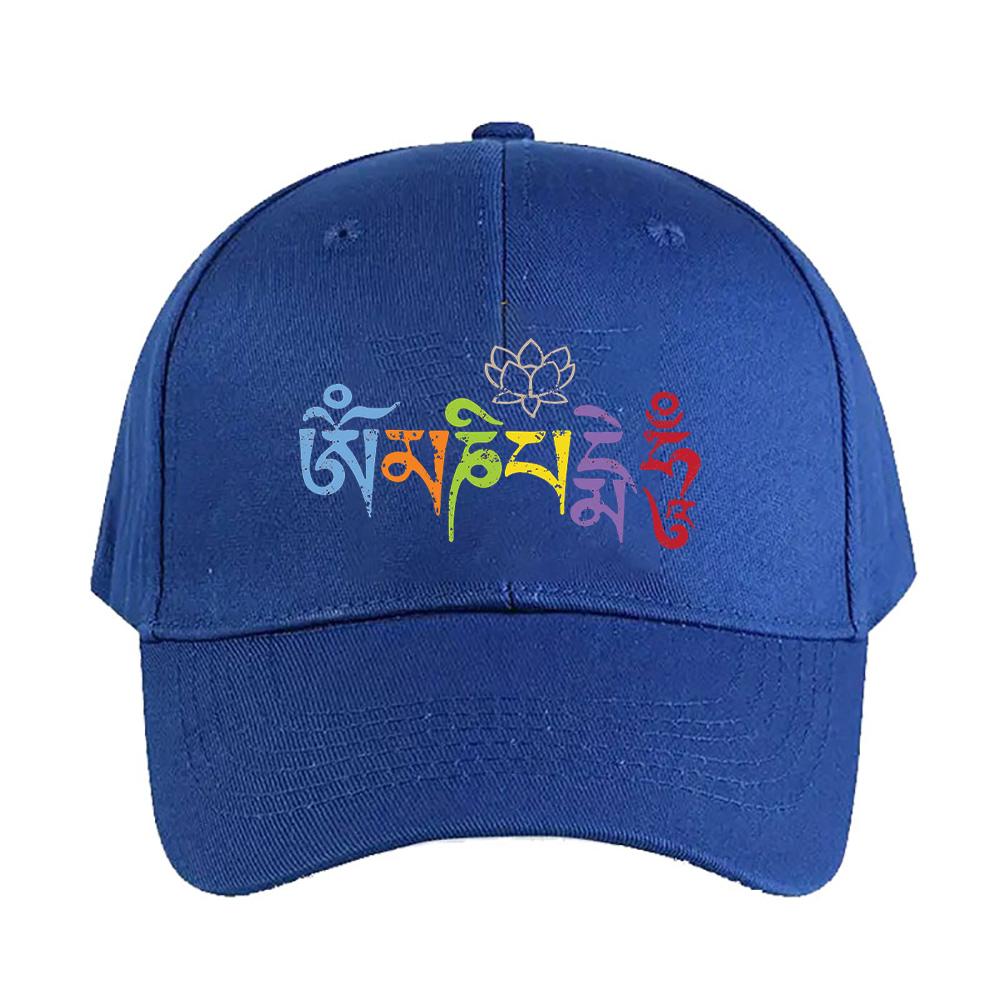 Ohm Mani Padme Hum Colored Cap Summer Woman Man Adult Hat Fashion Casual Adjustable Printed Baseball Caps Trucker Cap
