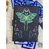 Luna Moth Leather Grimoire Journal: Witchcraft Spell Book