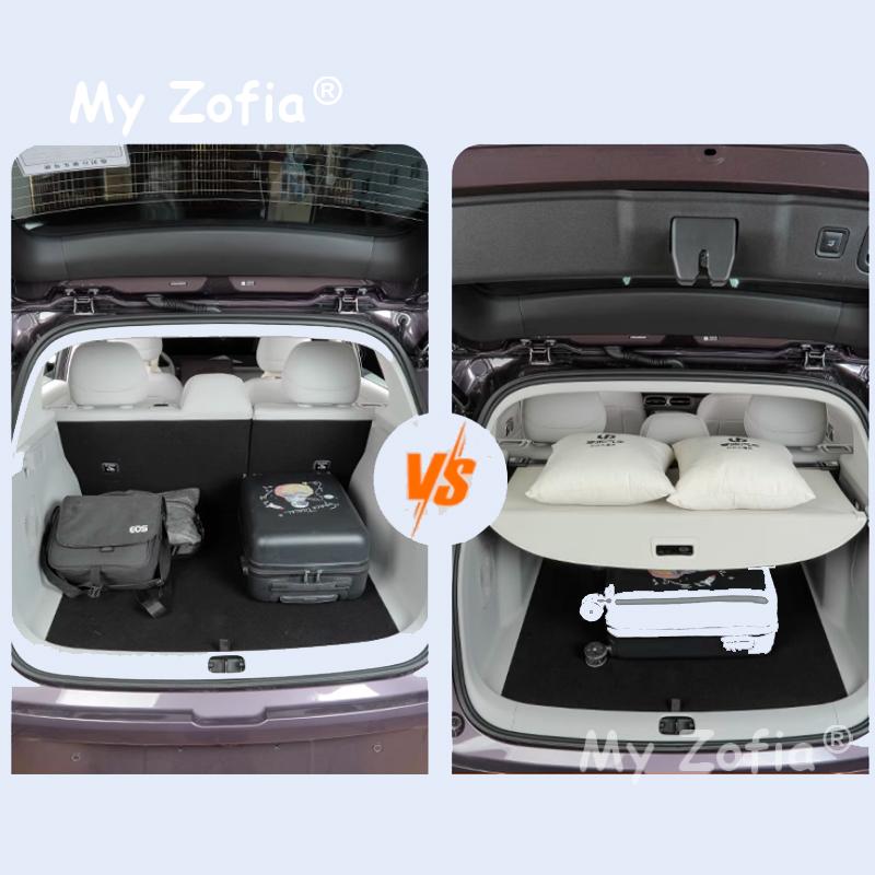 For LEAPMOTOR B10 2025 2026 Car Trunk Canvas Cargo Cover Retractable Luggage Rack Waterproof Privacy Protector Accessories