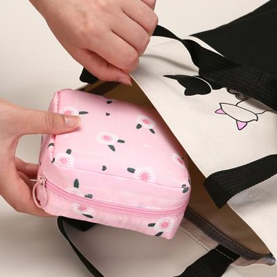 Stylish Sanitary Pad Pouch With Multiple Compartments For Feminine Hygiene Essentials And Travel Organization
