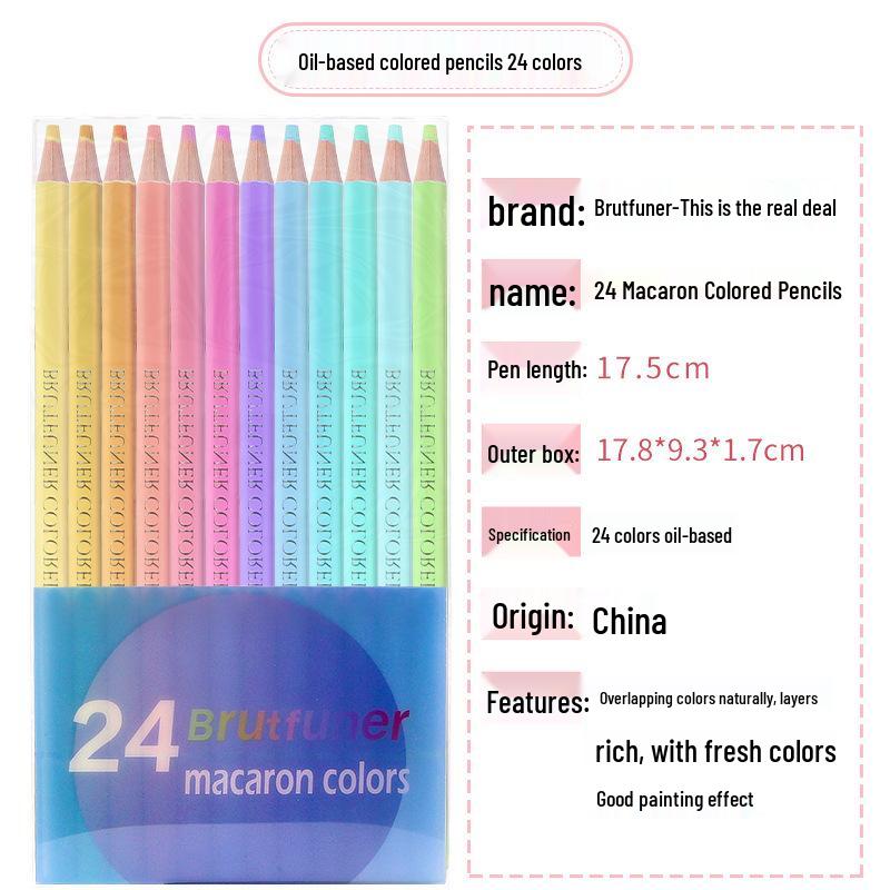 Brutfuner 180 Oil & Water-Soluble Colored Pencils Set for Drawing & Doodling - Ideal Gift