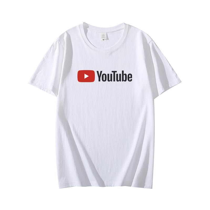 YouTube Youtobe Video Site Surrounding Short Sleeve Tshirt Mens and Womens Photography Video Shirt Group Clothing Cotton XL