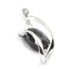 Les Trésors De Lily [F6290] - Silver Pendant 'Linda' Black Silver (rhodium Plated) - 35x15 Mm