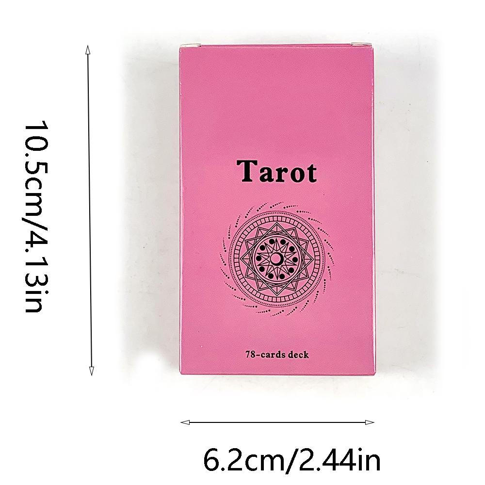 Hot-selling Tarot Cards 78 Pcs Tarot Deck Family Gathering Game Card Classic Design For Beginners & Pros, Ideal For Divination