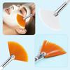 4 Pcs Facial Brushes Fan Mask Brushes, Soft Facial Applicator Brushes Tools for Peel Glycolic Mask Makeup