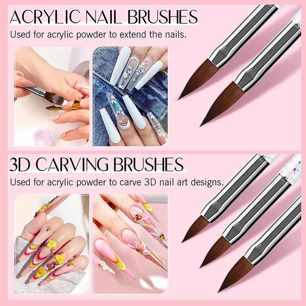 31pcs Liner Brush Nail Painting Brush Set Dotting Brush Dotting Brush Liner Drawing Brush Home Use