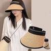 Women Visor Hat Summer Spring Long Brims Sunshade Hat Breathable OpenTop Hat for Beach Outdoor Cycling Hat Headwear