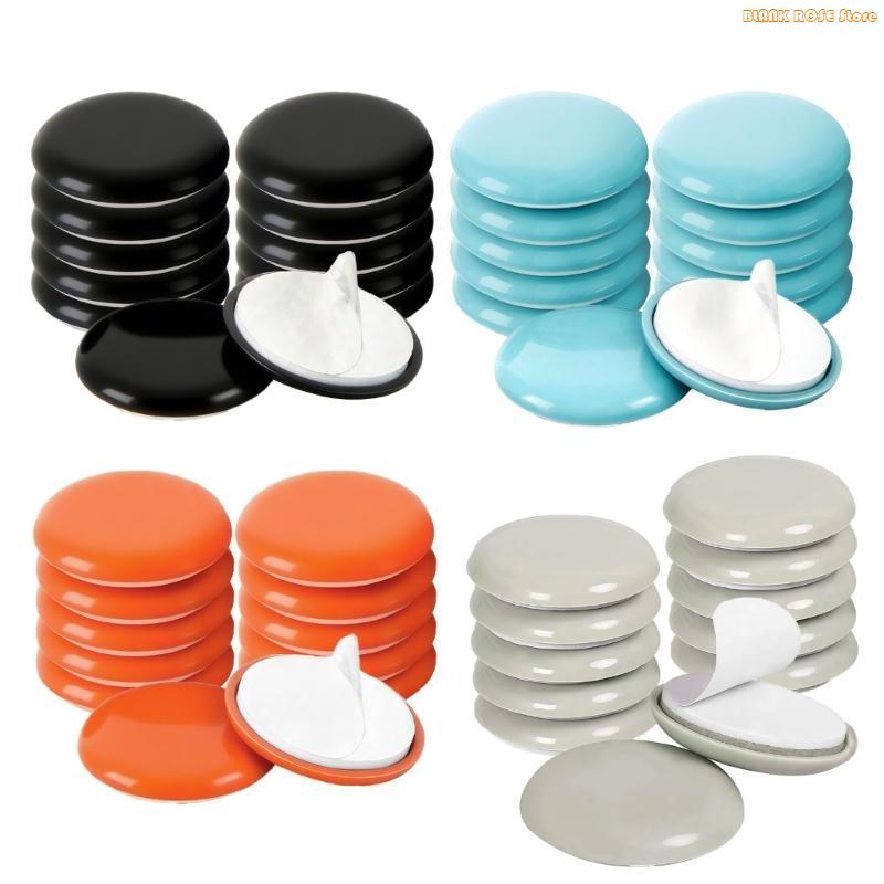 K1AE 25mm Thick Furniture Pad Auto Adhesive Not Slip Protectors Upgrades 12pcs for Hard Floor Defense & Quiet Gliding