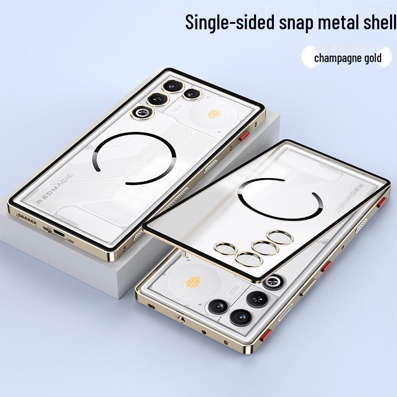 

Red Magic 11 Air Magnetic Cooling Case: Metal Snap-Button, Anti-Wear, Anti-Scratch Backplate DY04 - Red Magic 11Air