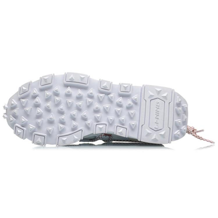 Li Ning CF Cushioning Slip Resistant Abrasion Resistant Low top Sports Casual Shoes Women's White AGCQ268-3