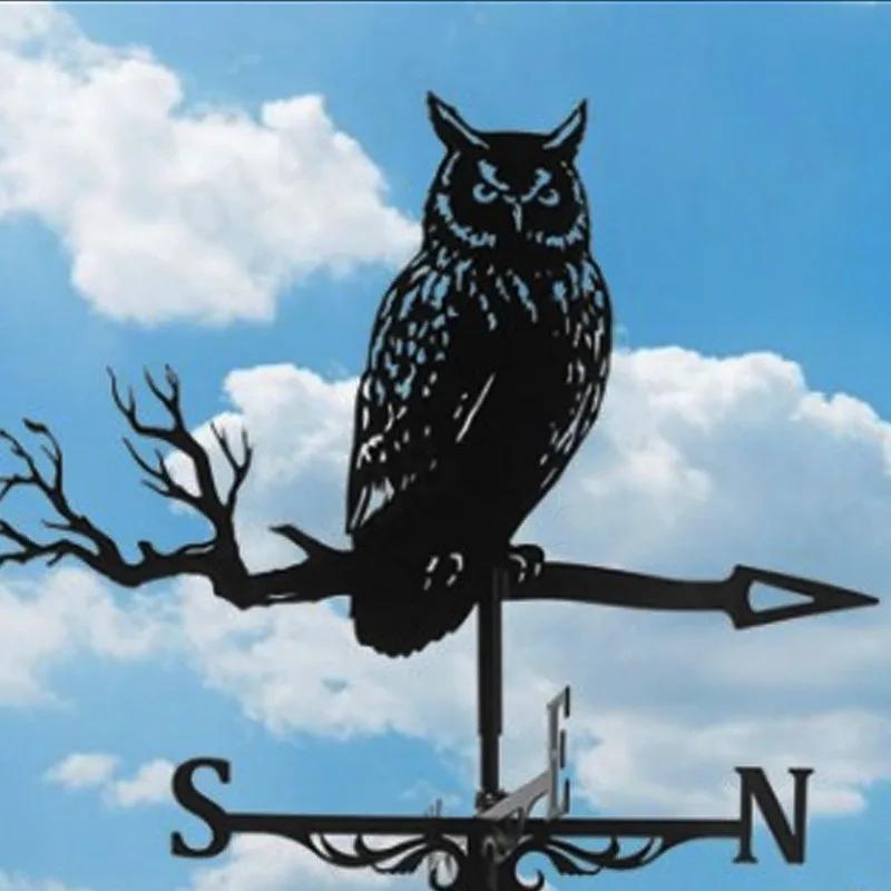 Witch Flying Dragon Iron Weather Vane Decor Outdoors Metal Handicraft Decorations Garden Weathercock Wind Direction Indicator