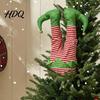 Animated Holiday Tree Decorations Christmas Swinging Leg Ornament Electric Hanging Santa Legs for Tree Plush