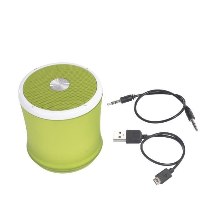 Enceinte portable - terratec - 145357 - bluetooth - 1-voie - vert