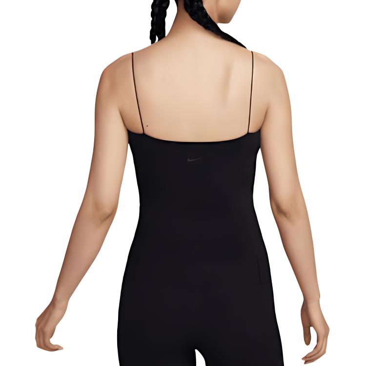 Nike Solid Slim Fit Sleeveless Tank Top Women tops Black HJ1857-010