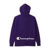 Champion Long Sleeve Cotton USA Script Logo Hooded Deep Size Men's Sweatshirt, Purple, L, C3-A127