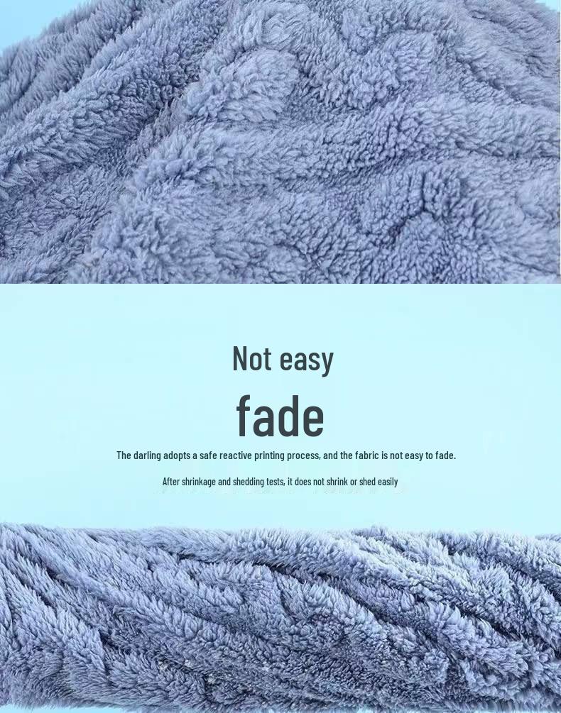 Thickened Jacquard Shu Cotton Fleece Pajama Set for Couples - Women's Solid Color Winter Homewear