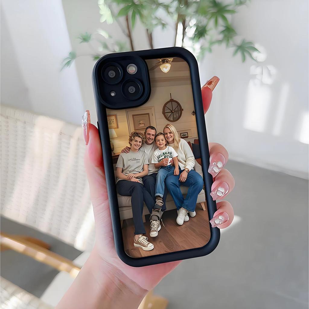 DIY Personalized Photos Customized Soft Case For iPhone 17 16 15 14 13 12 11 Pro Max SE 2020 2022 XS XR MAX Back Cover Cases