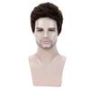 Mens Short Wig Realistic Natural Look Change Hairstyle Full Head
