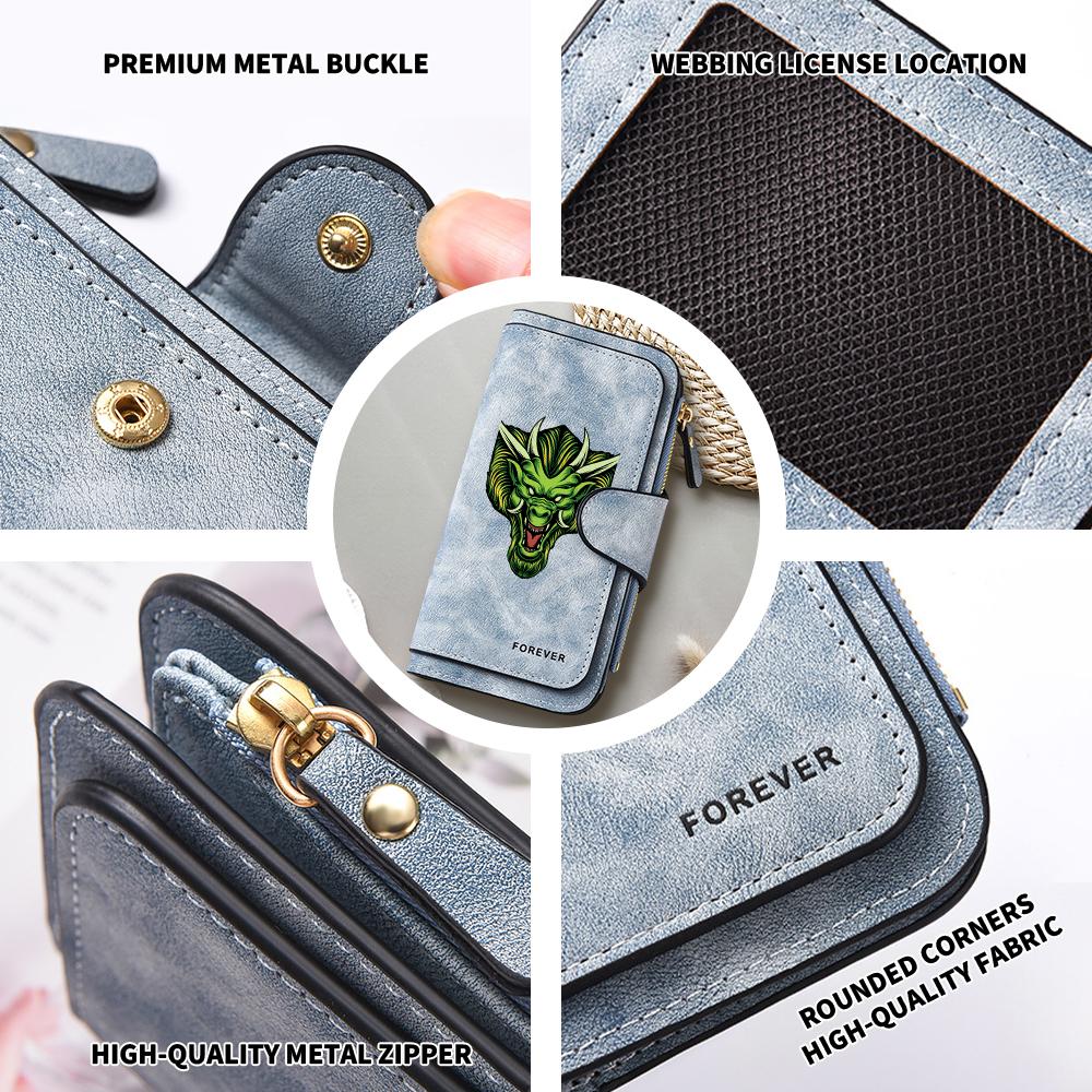 Stylish Dragon Pattern Long Wallet Portable Card Holder Casual Purse