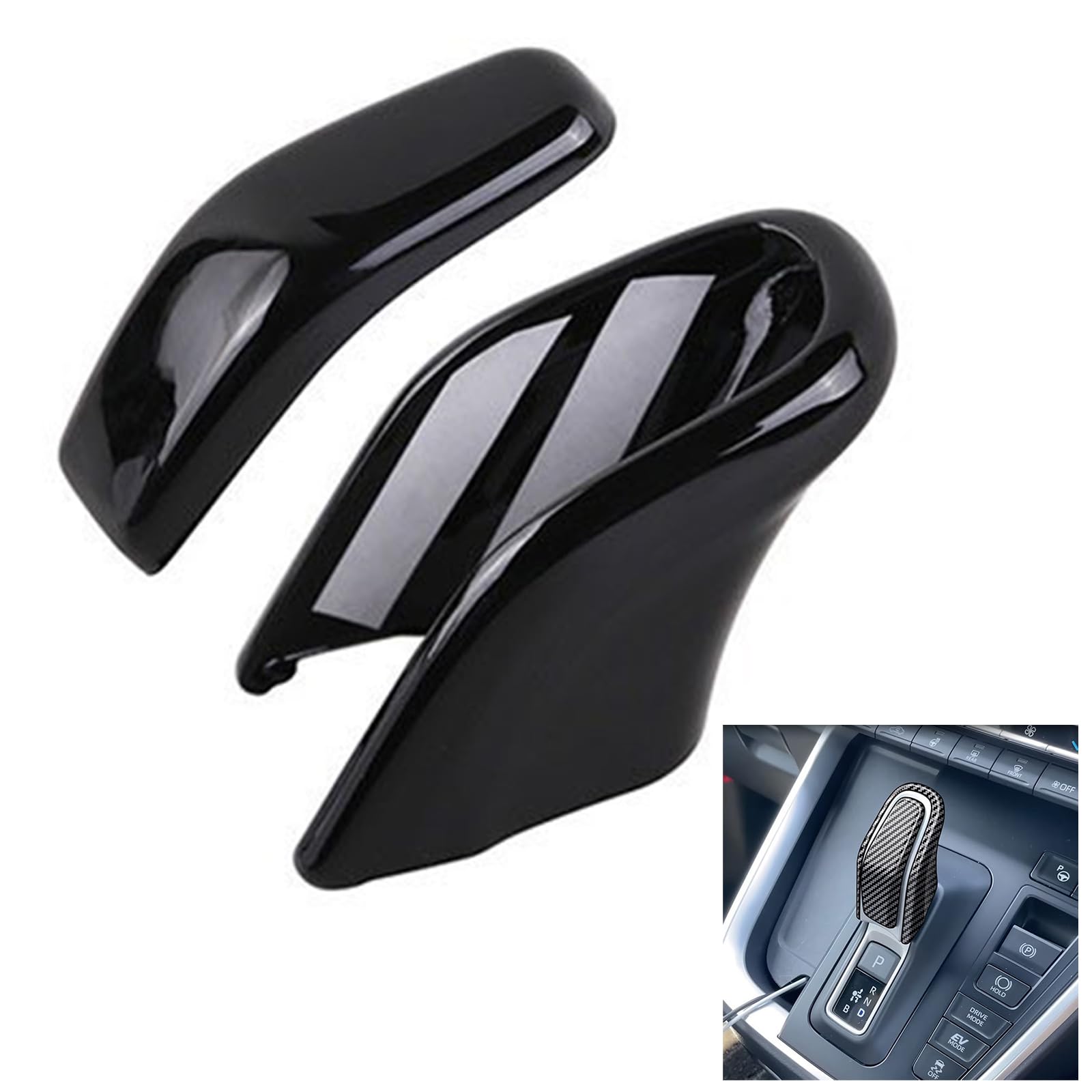 

Wellvie стильный чехол на ручку переключения передач серии Noah Voxy 90, накладка на рукоятку переключения передач 2 шт., эксклюзивные детали интерьера на заказ для гибридного автомобиля, аксессуары для тюнинга из АБС-пластика чёрный