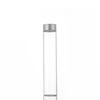 High-Transparency Glass Control Bottle with Silver Cut-Line Aluminum Cap, Portable 30mm Sealed Agarwood Display Bottle.