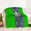 Airport Runway Design Flannel Blanket - Soft and Suitable for Sofas, Beds, Offices, Travel, All Seasons, and The Best Gift for The Holidays.