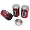 3PCS Set Durable Stainless Steel Containers Metal Storage Containers  Home Kitchen